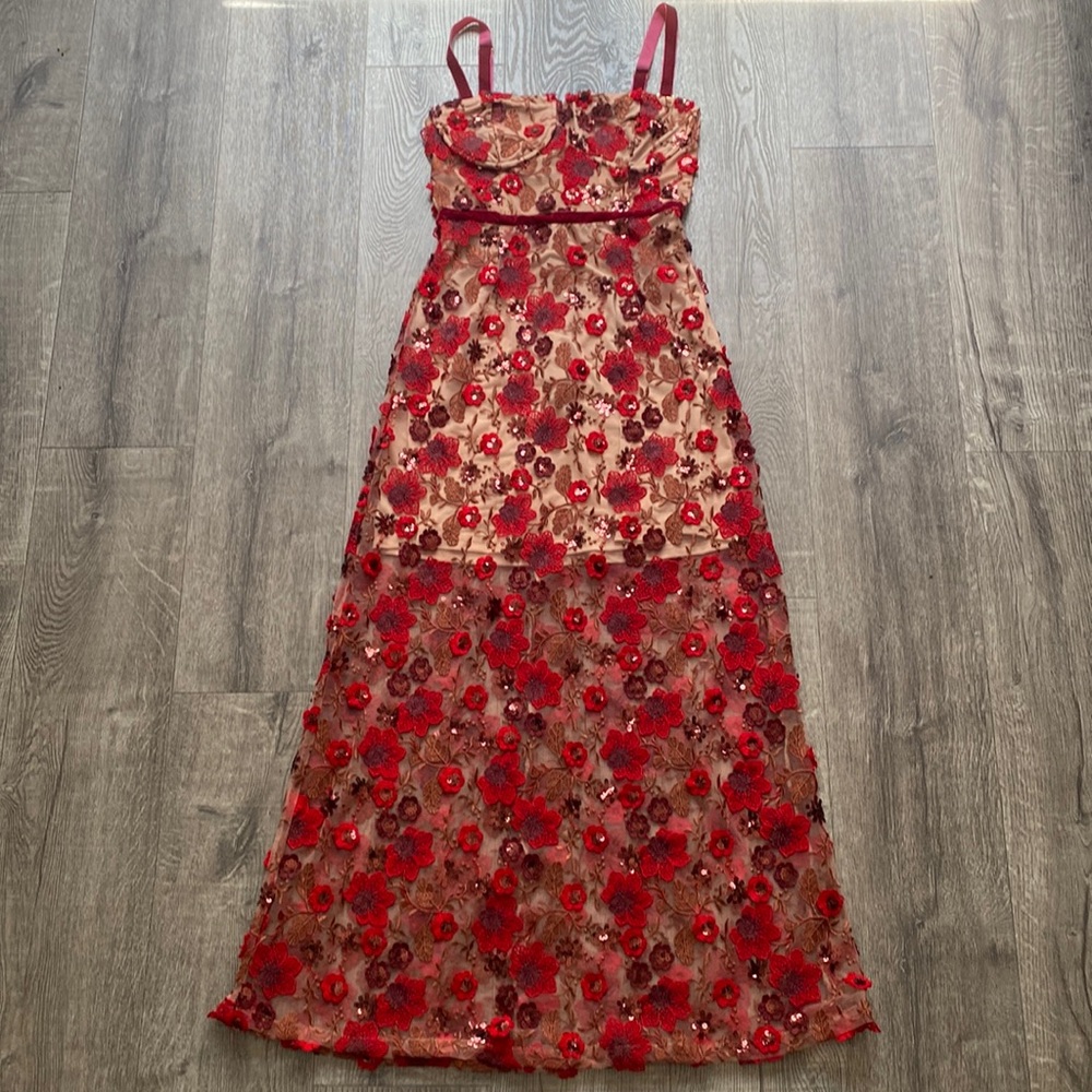 Floral Sequin Dress